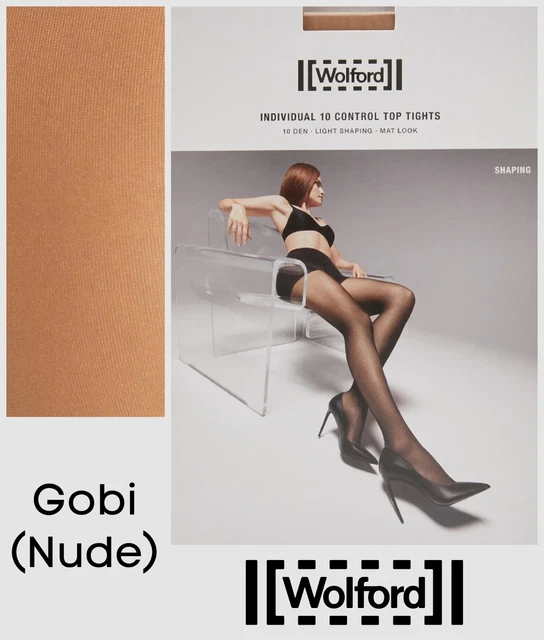 WOLFORD SHAPING TIGHTS Size UK S Individual 10 Denier Contol Top