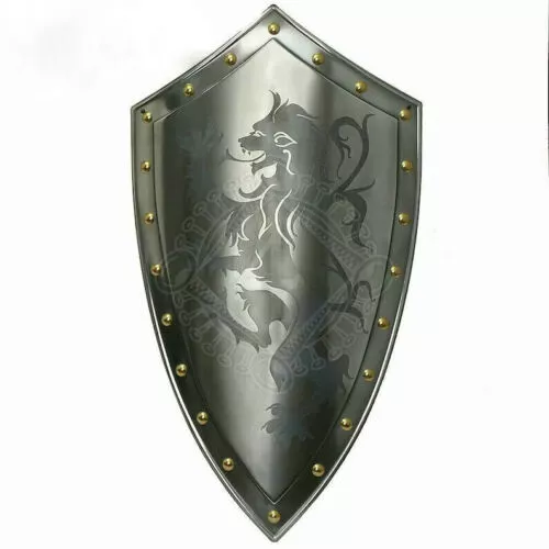 18GA Steel Medieval Armor Shield Knight Templar Shield Replica X-Mass Gift Item