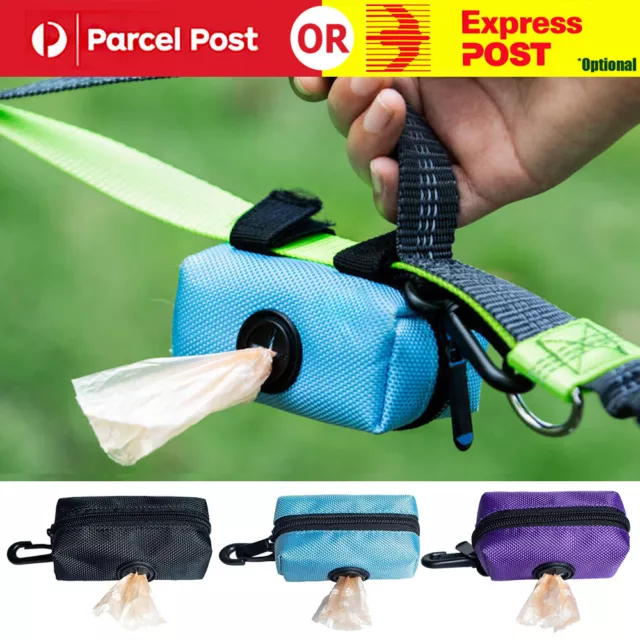 Dog Poop Bag Holder Pet Puppy Garbage Waste Pick Up Bags Dispenser Pouch Outdoor