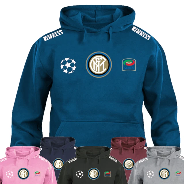 Felpa con cappuccio personalizzata Maglia manica lunga Inter