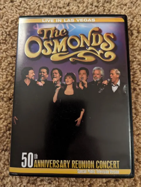 The Osmonds Live in Las Vegas DVD 50th Anniversary Reunion Concert 2007 Excellen