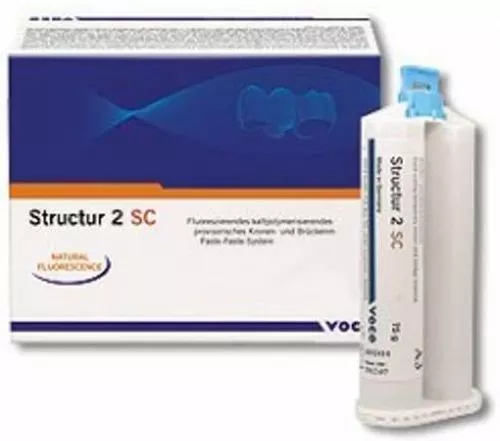 STRUCTUR 2 SC VOCO CARTRIDGE REFILL 75 gr A2. DENTAL TEMPORARY MATERIAL.