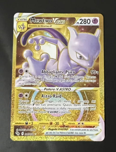 Mewtwo V Astro / Vstar Pokemon Go 031/078 Rare Holo Foil Italian