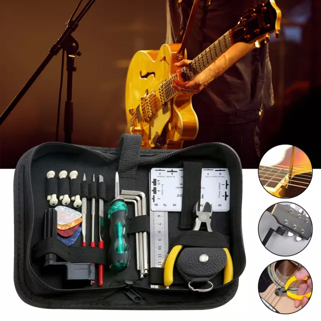 Luthier Guitar Care Kit Repair Maintenance Tools Full Set Guitar Tool for Bass