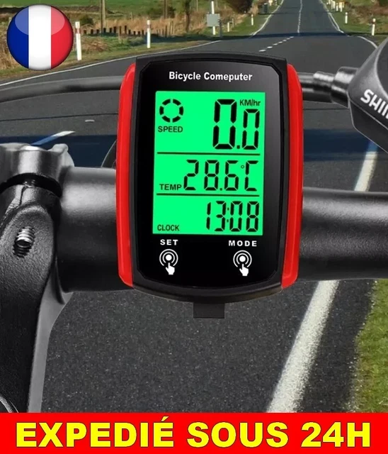Compteur De Vélo D'Appartement – Moniteur LCD Vitesse, Distance, Calories, Temps, Léger - 9