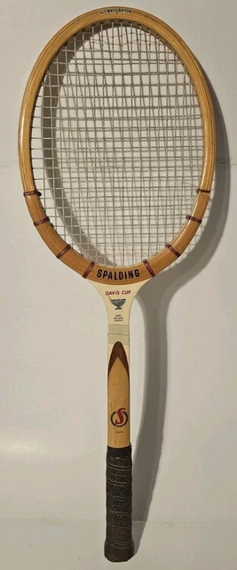 Early 1900s SPALDING OVAL TENNIS RACQUET – A. G. Spalding & Brothers – SUPERNOVA ANTIQUES