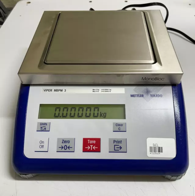 Mettler Toledo Viper MB PM 3 Precision Scale ~ 6 lb / 3 kg