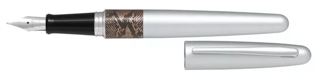 Pilot Metropolitan MR2 Animal Matte Silver Python Fountain Pen | Medium Nib