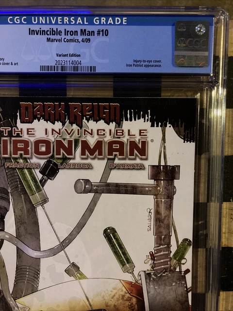 Invincible Iron Man #10 Cgc 9.6 Salvador Larroca Variant Edition 2