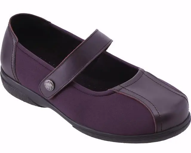 Cosyfeet Womens Shoe Laura Wide Fit 6E Width 4 Colours UK 3 to 5 Extra Roomy