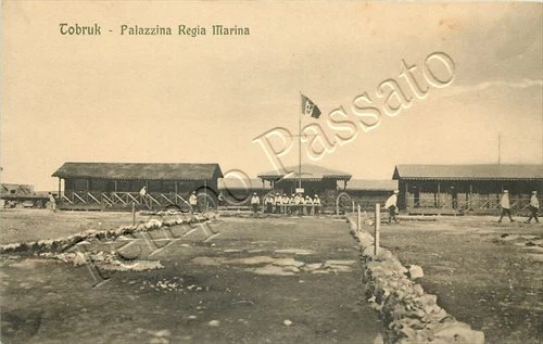 Colonie, Libia - Tobruch (Tobruk), palazzina della Regia Marina
