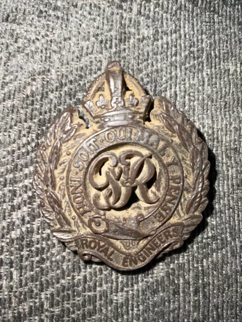 Ww2 Plastic War Economy Royal Engineers Badge