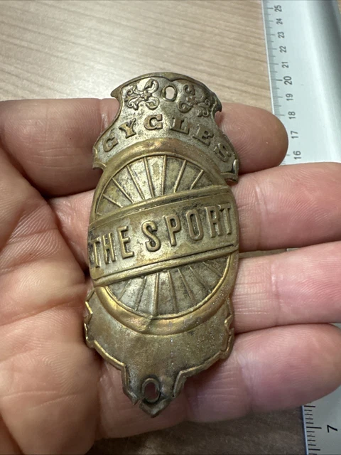 ANCIENNE PLAQUE VÉLO Cycles GRIFFON Paris France bicycle headbadge EUR