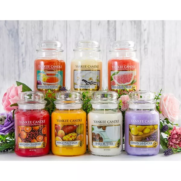 Yankee candle Large scented fragrance's American glass jar wax candles-new