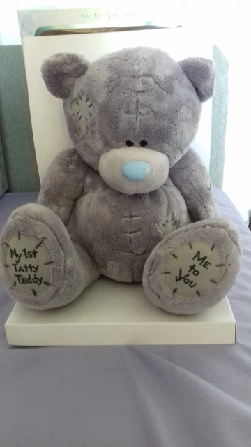 Me To You Tatty Teddy  Carte Blanch 'My 1St Tatty Teddy' Grey Bear New In Box