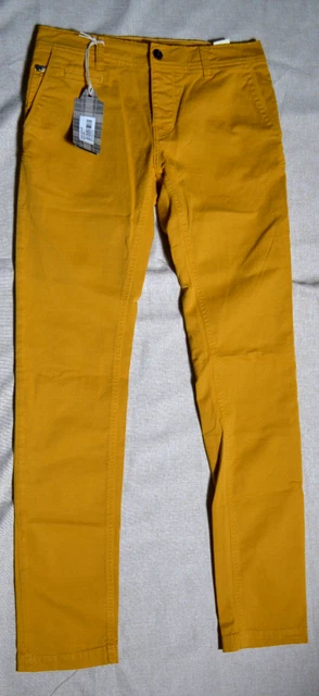 Pantalon Chino Donovan Moutarde - Taille 27 US (S) Neuf Avec étiquette