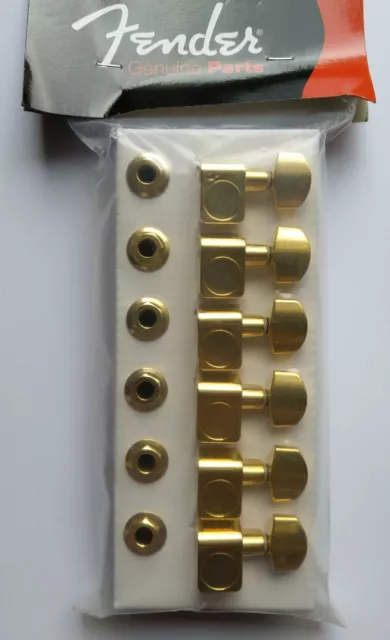 Fender American Standard Tuners STRAT / Tele Mécanique 6 IN Line Or