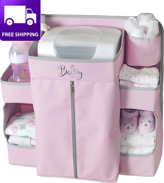 Llama Bella Premium Nursery Organizer and Baby Diaper Caddy | Hanging Diaper Org