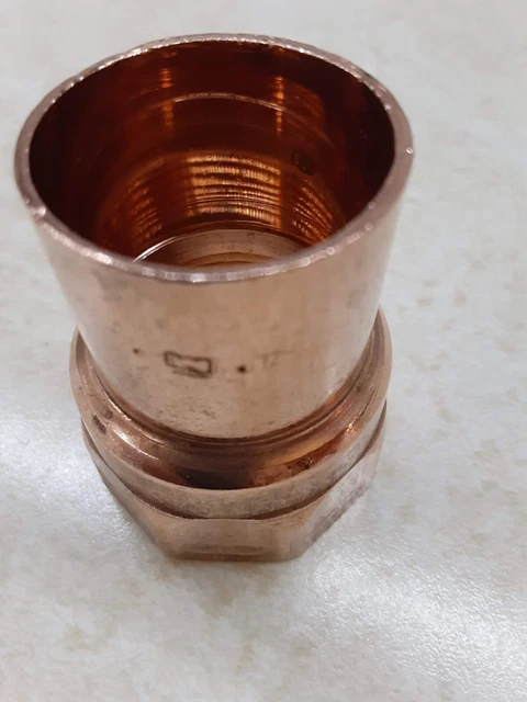 Mueller 1" Female Copper Threaded Adapter - 1" Sweat x 1" NPT Thread x 2" Deep