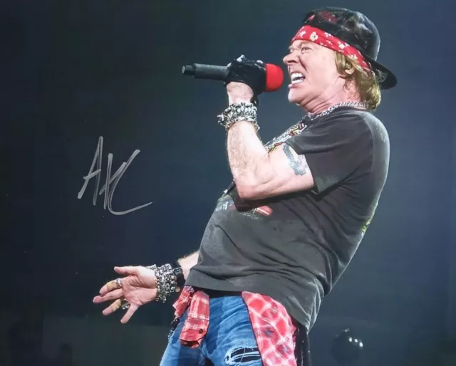 AXL ROSE AUTOGRAPHED SIGNED 8x10 PHOTO - GUNS N ROSES