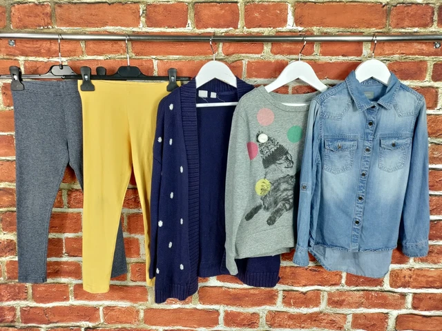 Girls Bundle Age 6-7 Years Next Gap Leggings Jumper Cardigan Sweater Kids 122Cm