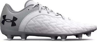 Under Armour Kids' Clone 2.0 Select Junior Cleats White/Metallic Silver/Black -