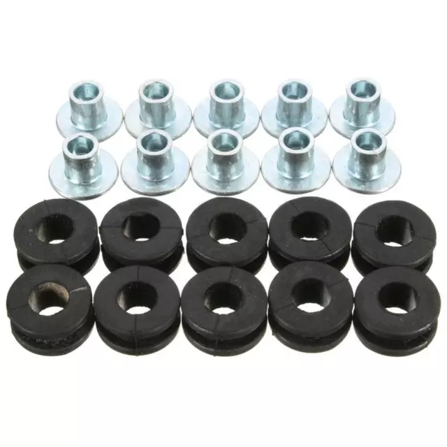 10pz Kit Bulloni in Gomma Moto per Honda per Carene Yamaha Suzuki