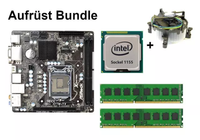 Bundle ASRock H77M-ITX + Intel Core i5 + 8GB - 16GB RAM