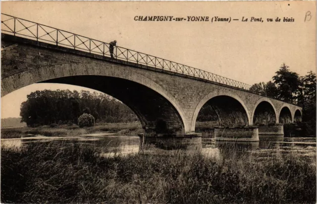 CPA CHAMPIGNY-sur-YONNE - Le Pont vu de binis (658905)