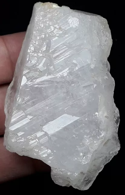 Unique White Snow Quartz Crystal with interesting termination 2