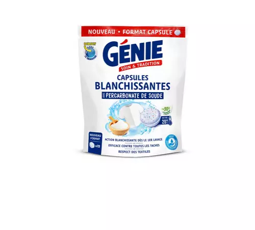 Génie Capsules blanchissantes avec bicarbonate de soude le sachet de 12 - 240g .