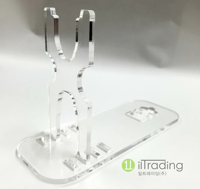 CLEAR ACRYLIC PISTOL Rack Handgun Display Stand Gun Storage Holder 5