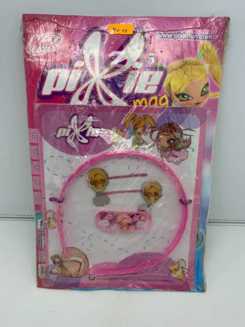 Winx Club Pixie Magazine 2008 Issue w/ Hair Clips Gift in Greek NEW SEALED 17