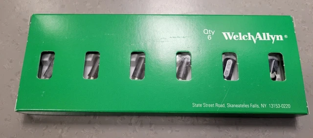 New Welch Allyn 07800-U 6 Volt Halogen Lamp Box Of 6