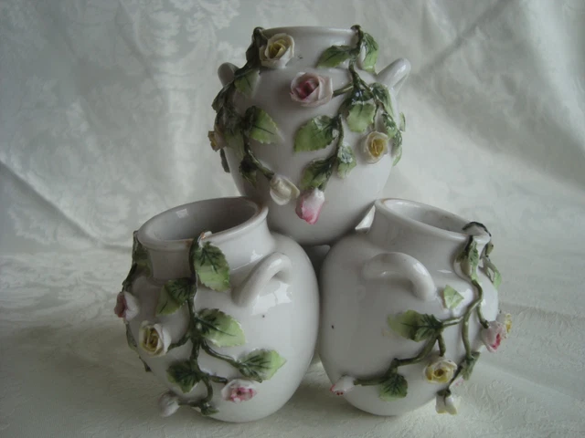 Porte-Fleurs Porcelaine Allemande Sitzendorf
