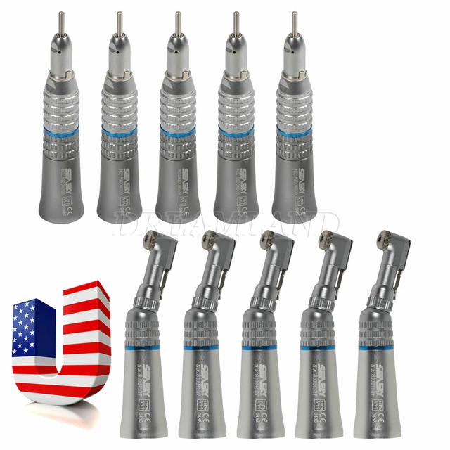 1-5Sets SEASKY dental Straight nosecone handpiece Contra Angle Low Slow A#KW