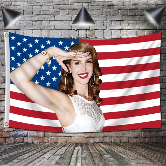 LANA DEL REY USA Flag Singer Lizzy Grant Flags Delrey American 2024