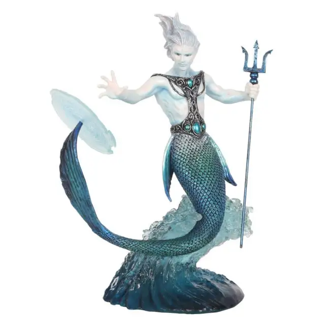 Water Elemental Wizard Figurine by Anne Stoke