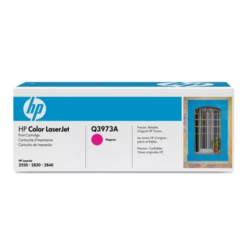 HP Original Genuine 123A-(Q3973A) Laserjet Color Printer Magenta Toner Cartridge