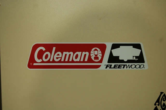 Coleman Rv Label COLEMAN BY FLEETWOOD Sticker label for RV Trailer lantern stove lamp $9 ...