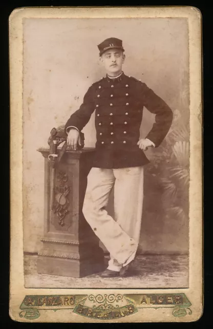 CDV - französischer Soldat - Alger Algerien ca. 1890er