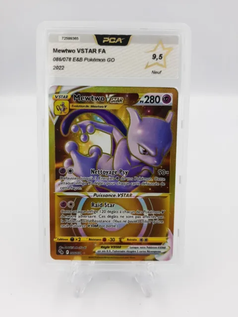 Mewtwo Vstar 086/078 Pokemon Go Carte rare dorée : : Jeux et Jouets