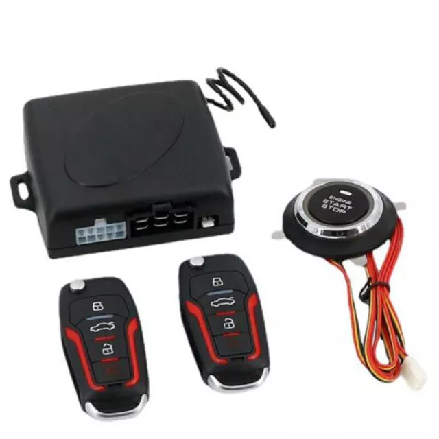 Car SUV Keyless Entry Engine Start Alarm System Push Button Remote Starter Stop