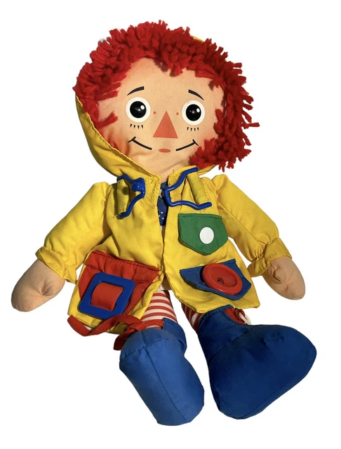1991 DRESS ME RAGGEDY ANN DOLL Playskool Johnny Gruelle 15"