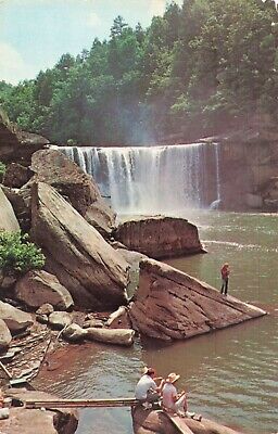 Corbin KY, Kentucky, Fishing Below Cumberland Falls State Park, Vintage Postcard