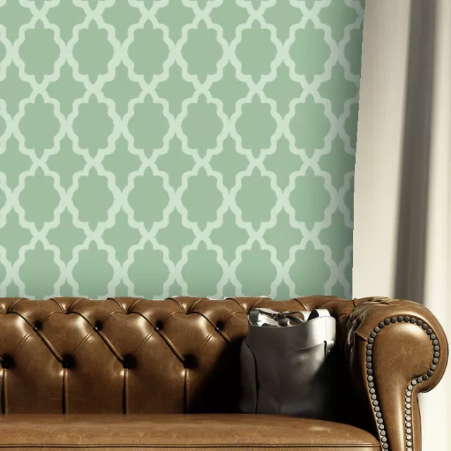 Wall Stencils Moroccan Allover Pattern Essaouira Stencil Wall Room Decor