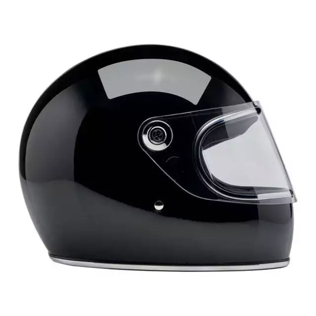 Biltwell Gringo S Moto Motorcycle Motorbike Full Face Helmet Gloss Black