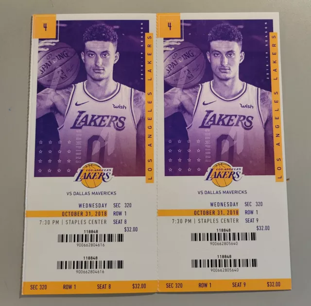 Two Luka Doncic Rookie Vs Lebron James Mavs Lakers Tickets First Meeting 🏀🏀