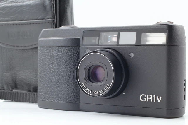 READ [Near MINT w/ Case] Ricoh GR1V Black Point & Shoot 35mm Film Camera JAPAN