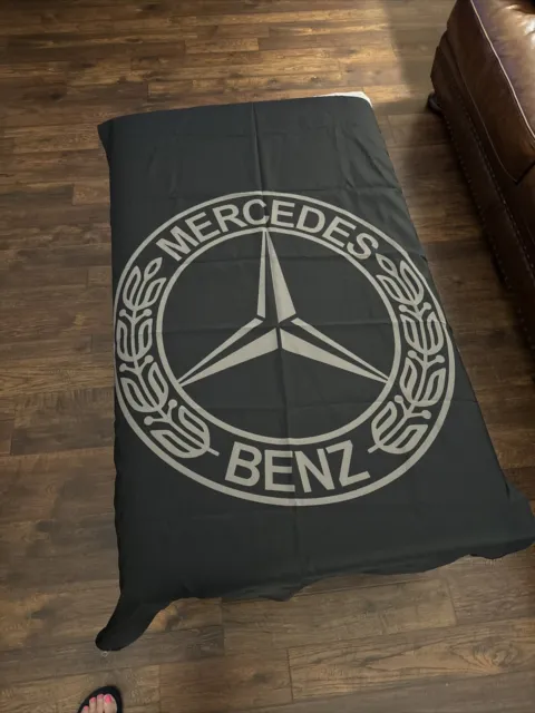 Mercedes Benz 3x5 ft Flag Car Garage Banner
